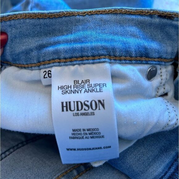 Hudson jeans style Blair high-rise super skinny ankle size 26 EUC - Picture 6 of 7